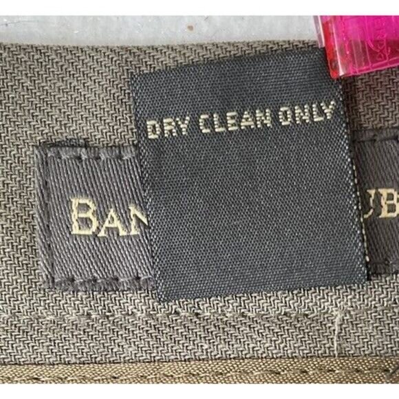 Banana Republic Skirt Womens Size 14 Olive Mini Lined 100% Wool Made In Italy - Picture 6 of 9